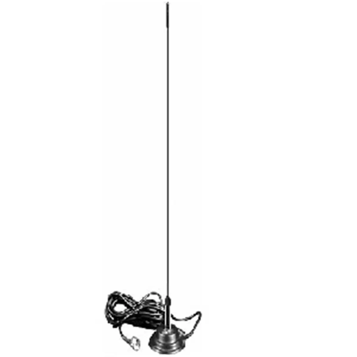 212 MAIN 15" Low Profile Fiberglass CB Antenna - 3" Magnet Cellular Style Mag Mount, Base Tuned, 75W Rated, Cable Accessory, All Seasons for Boating & Outdoor Water Sports