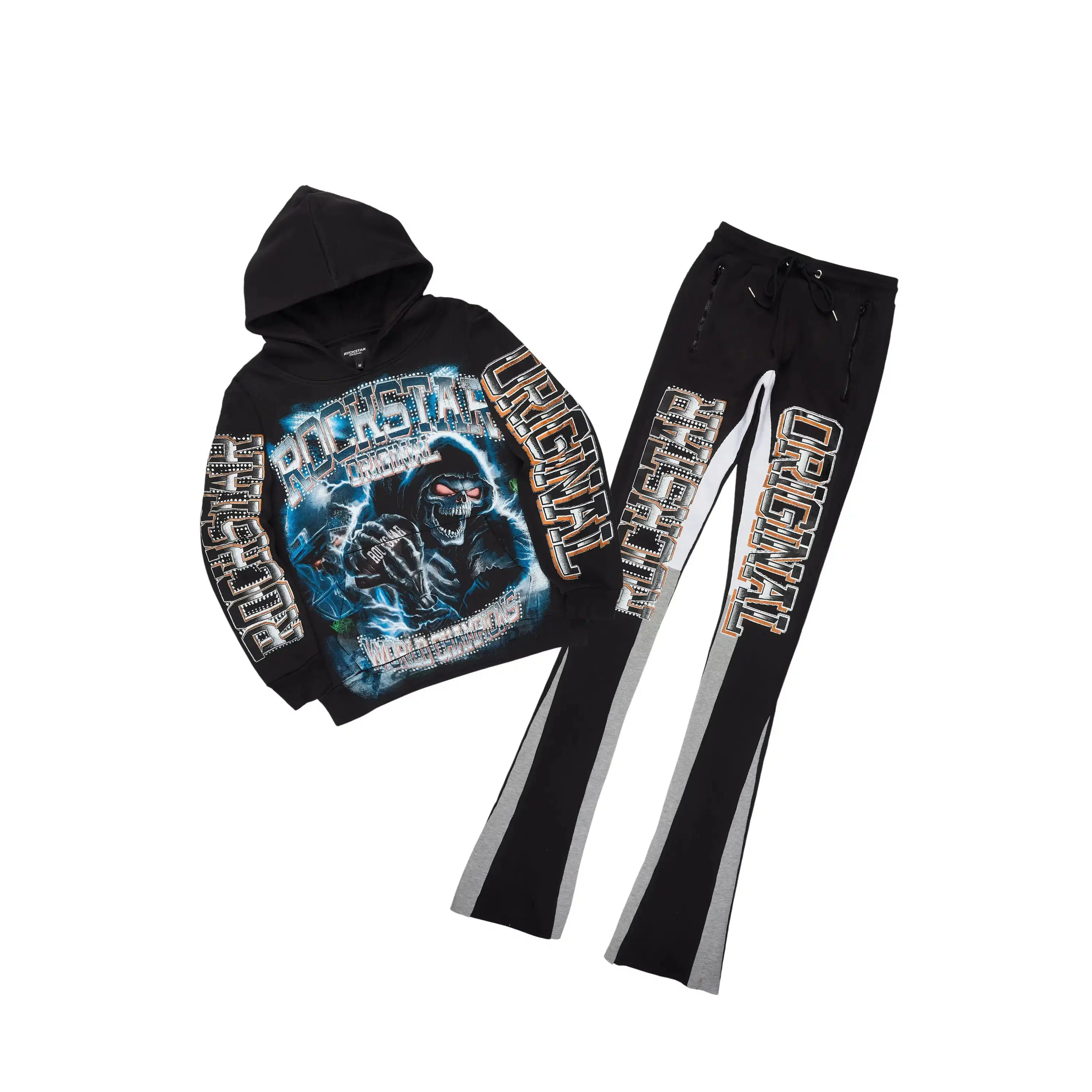Kross Black/Multi Hoodie/Super Stacked Track Set Kross Black/Multi Hoodie/Super Stacked Track Set