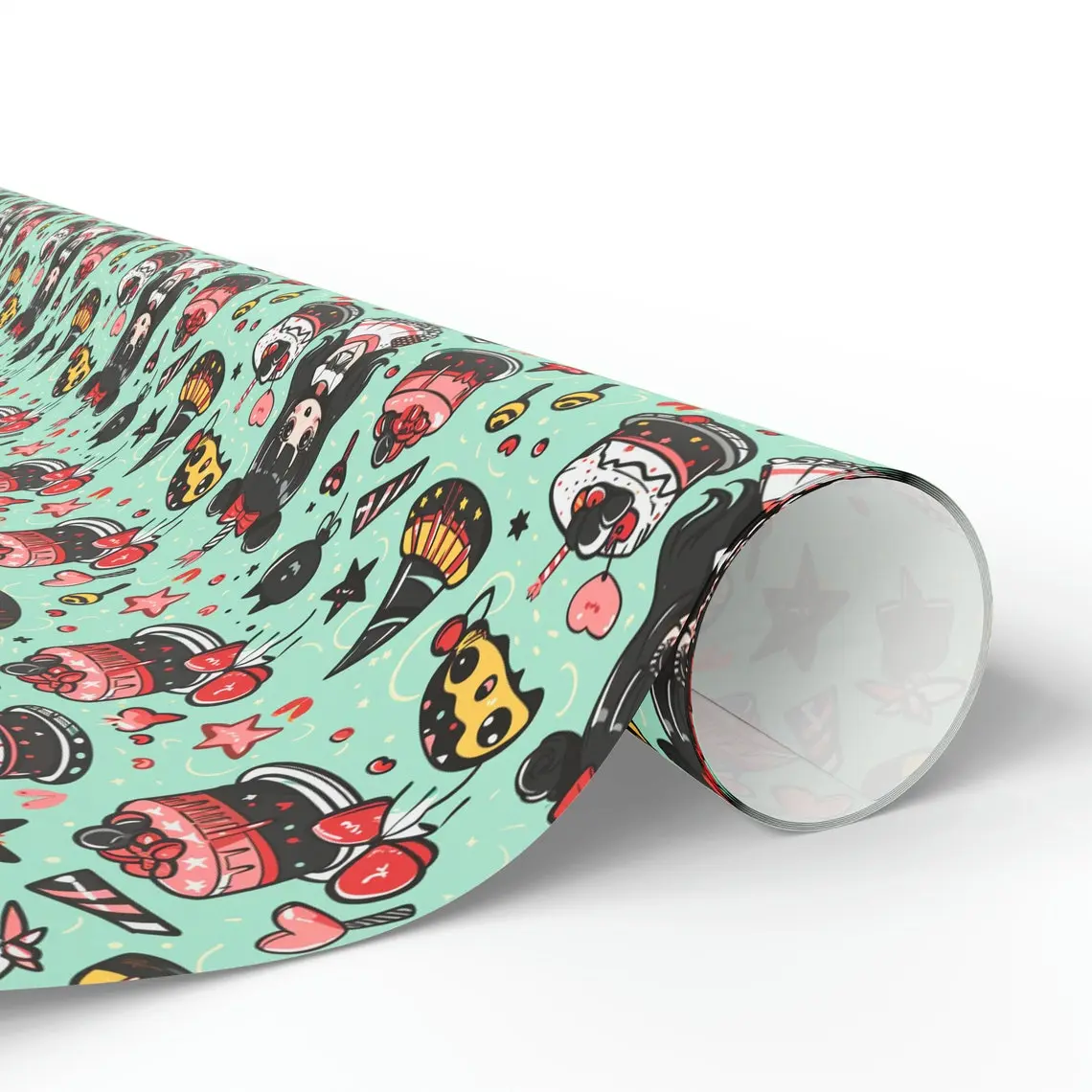 Kawaii Anime Birthday Wrapping Paper – Cute & Funny Manga Style Otaku Gift Wrap Sheets for Kids, Teens & Anime Lovers, Ideal for Birthday Parties & Special Occasions
