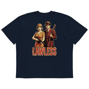 Bonnie & Clyde Unisex organic oversized high neck t-shirt