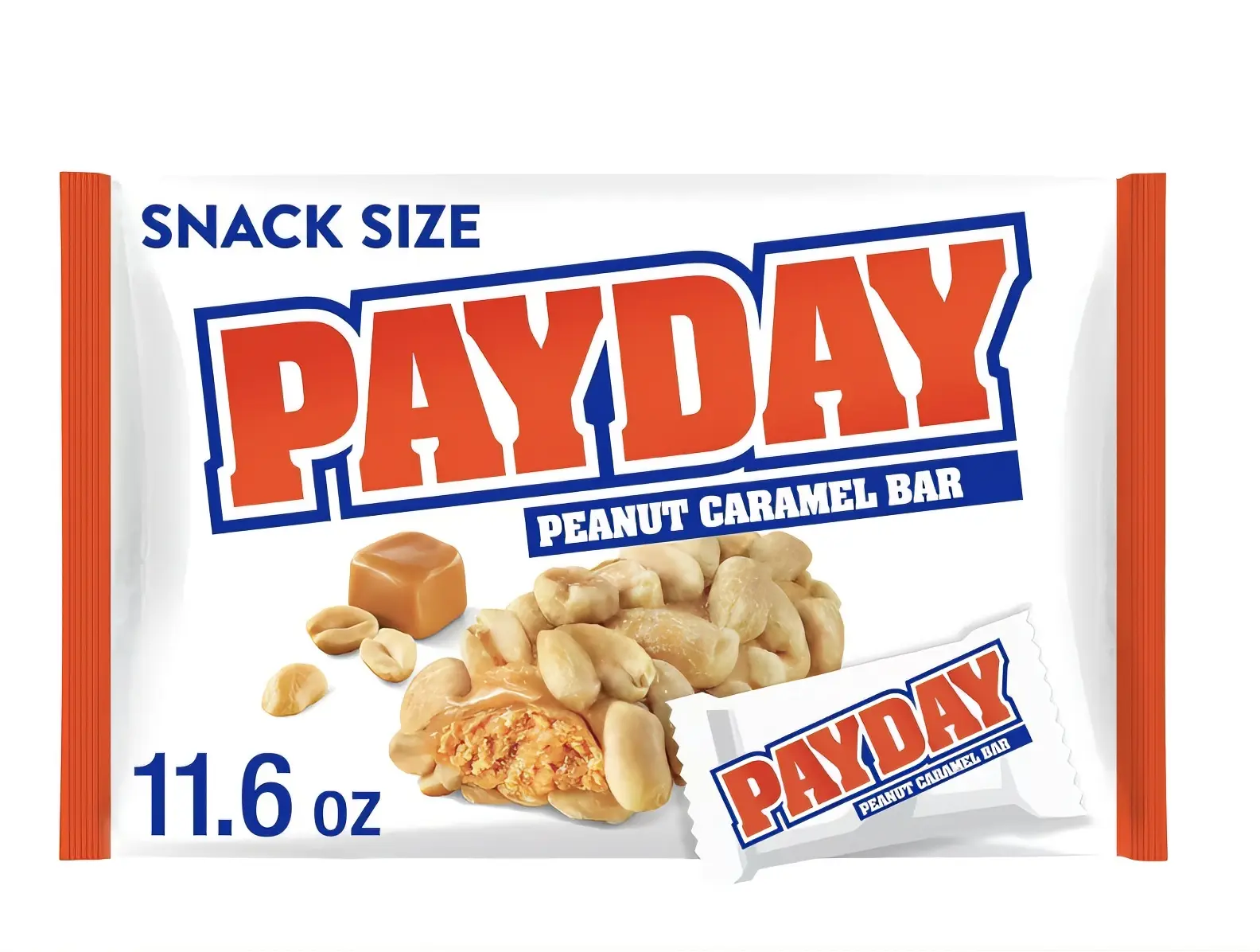 PayDay Peanut Caramel Bar Snack Size 11.6 oz - Perfect for On-the-Go Snacking