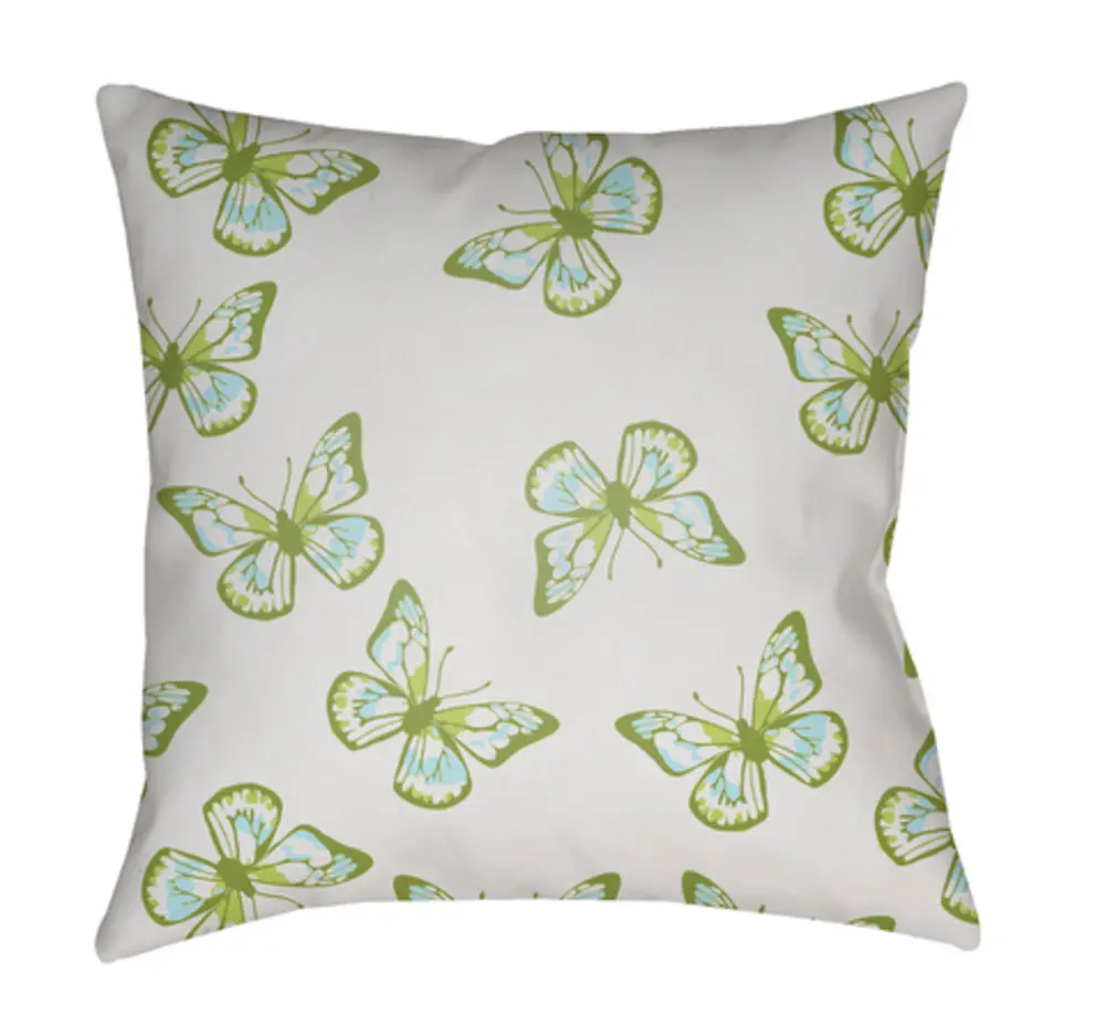 Livabliss LIL018-1818 Butter Throw Pillow - Medium 18x18x4 in, 100% Polyester, Water-Resistant, Moisture-Wicking, Line Dry, Indoor/Outdoor Decor, Fun Youth Design