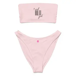 "I Said Hell Yeah" Sustainable Bandeau Bikini