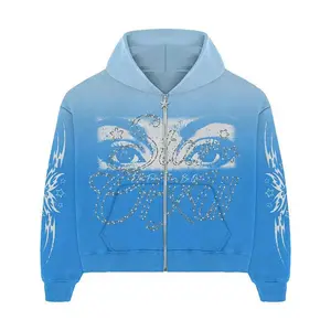 Harajuku Hoodie Men's and Women's Gothic Zipper Sportswear, with loose fit unisex street jacket with American letter print, autumn and winter casual fashion style aesthetic loose polyester blend cartoon print zipper closure comfortable classic cotton