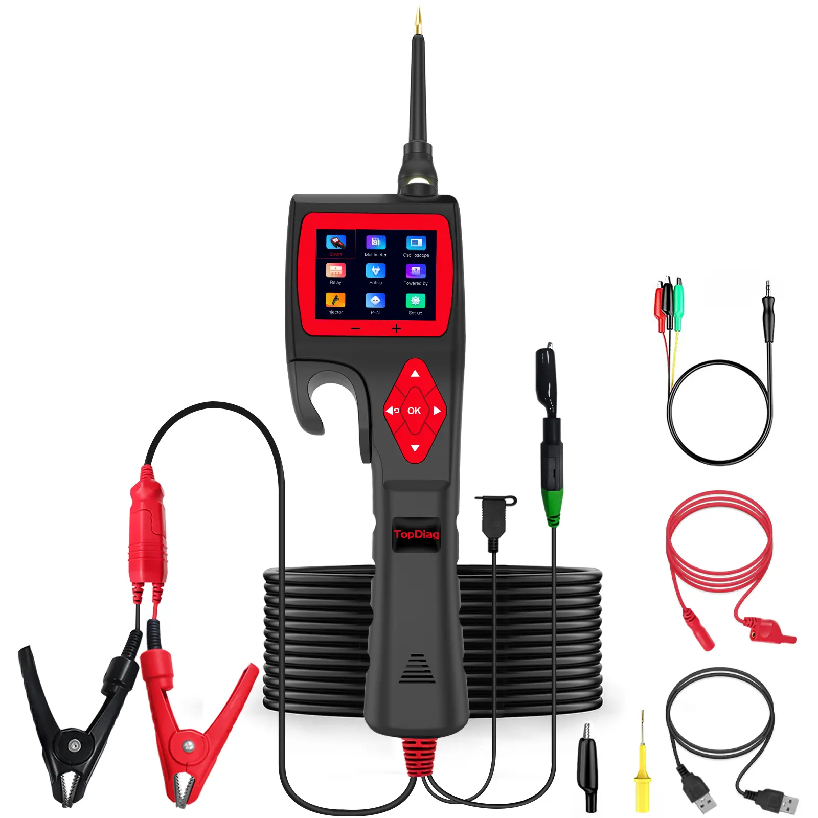 Topdiag P200 Power Probe Automotive Electric Circuit Tester 9V-30V ...