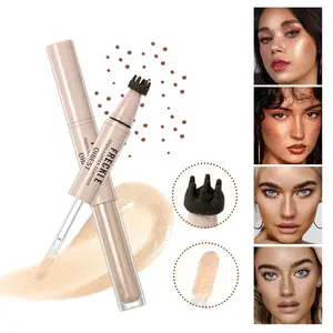 2 In 1 Freckle Highlighter Pen Waterproof Sweatproof Long Lasting Makeup Cosmetics Highlighter