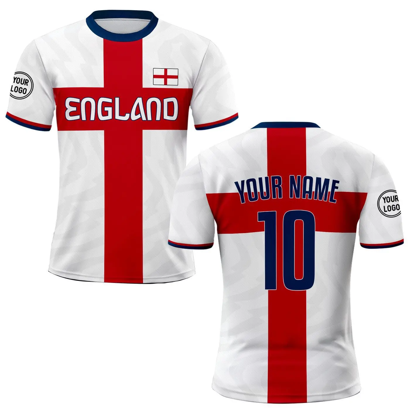 2025 Custom England Soccer Jersey - Personalized Men Women  Uniform Shirt with Name Number Logo National Soccer Jersey for Fans & Players