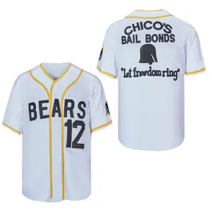 Men's #12 Tanner Boyle Bad News Bears 1976 Chico's Bail Bonds Movie Baseball Jersey,Stitched S-3XL,Gift for Game Day