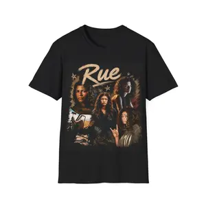 Rue Euphoria Zendaya T-Shirt | TV Show Fan Tee, Liminal Space Creepypasta Graphic Apparel - Retro Vintage Style Cotton Shirt - Unique Gift for Fans