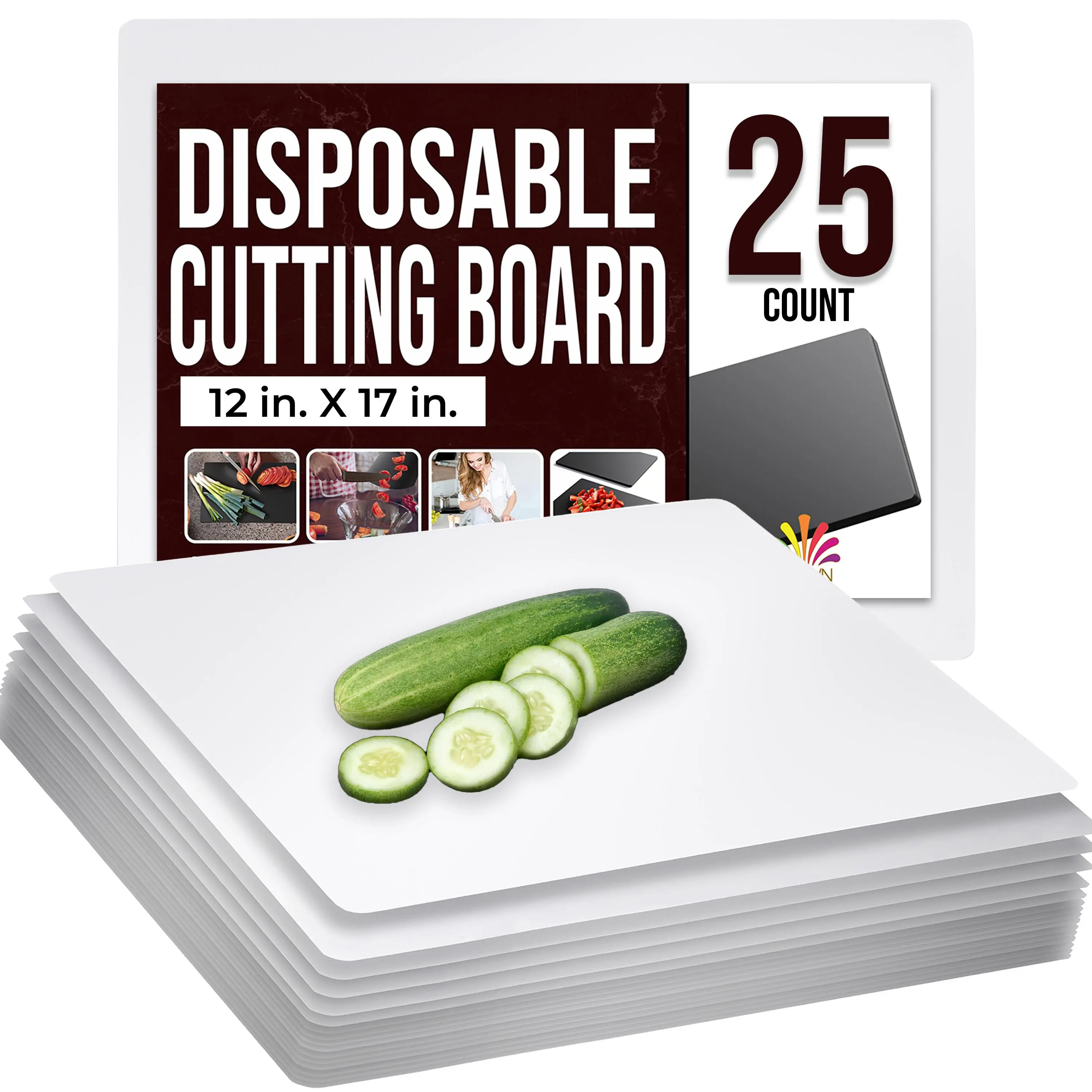 12 in. X 17.5 in. Disposable Cutting Board | 25 Count