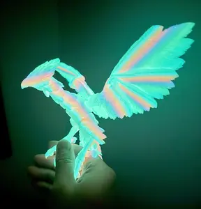 Articulated Phoenix, 3D printed articulated Phoenix fidget desk toy | Mythological Creatures | sensory | Glow in Dark | Desk Accessory Decor Ornaments