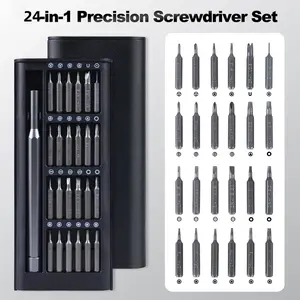 24 in 1 Mini Screwdriver Set, Flat Head Phillips, Small Screwdriver for Electronics, Mobile Phones, Computers, Precision Repair Tools