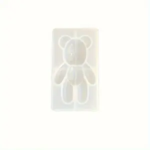 3D Bear Pendant Keychain Resin Mold Jewelry Silicone Molds for Epoxy Resin Casting DIY Crafts Jewelry Making