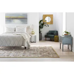 Yellow Ceramic Side Table