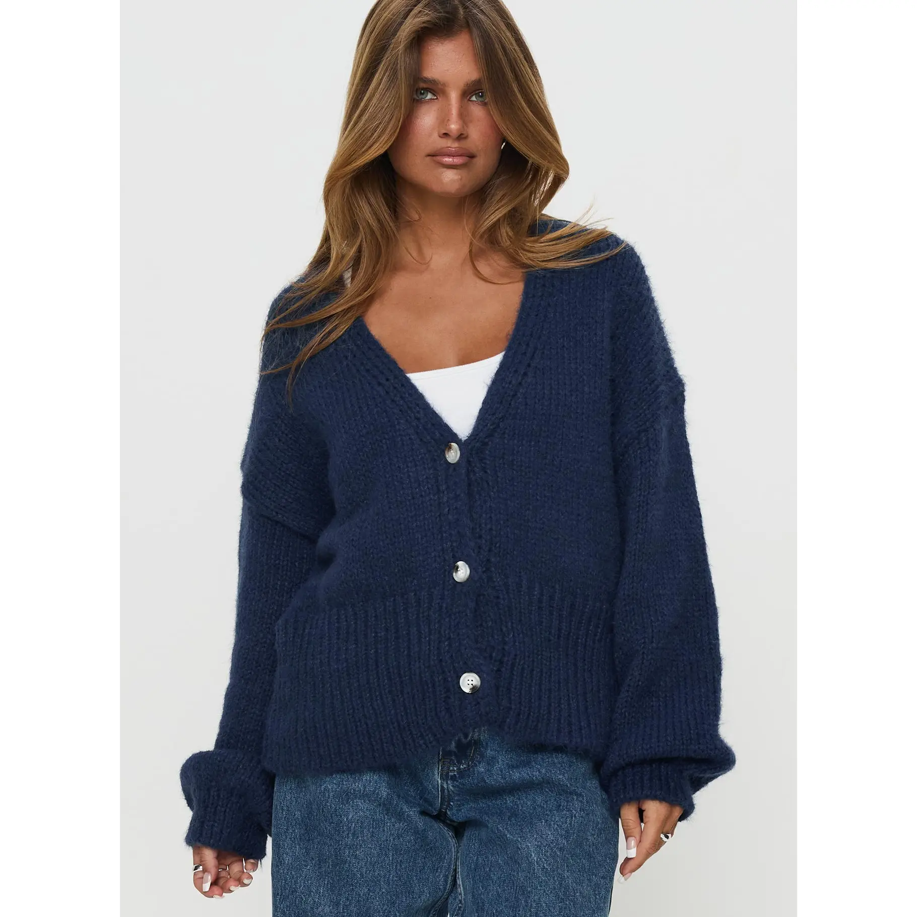 Yasmyn Knit Cardigan Royal Blue Yasmyn Knit Cardigan Royal Blue