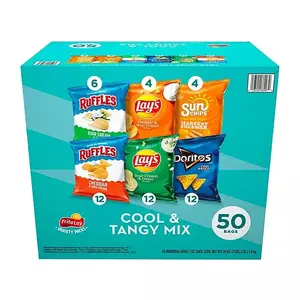 Frito_Lay Cool and Tangy Variety Pack Chips, 50 pack, Sour Crunchy Snack