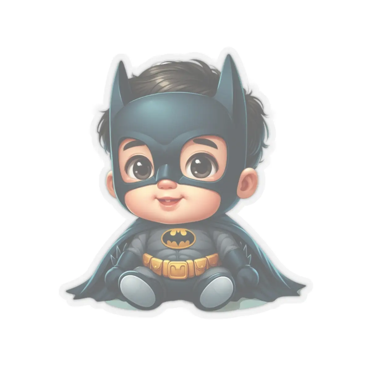 Cute Baby Boy Superhero Sticker  | Ideal for Kids' Decor, Laptop, Waterbottle, Party Favors