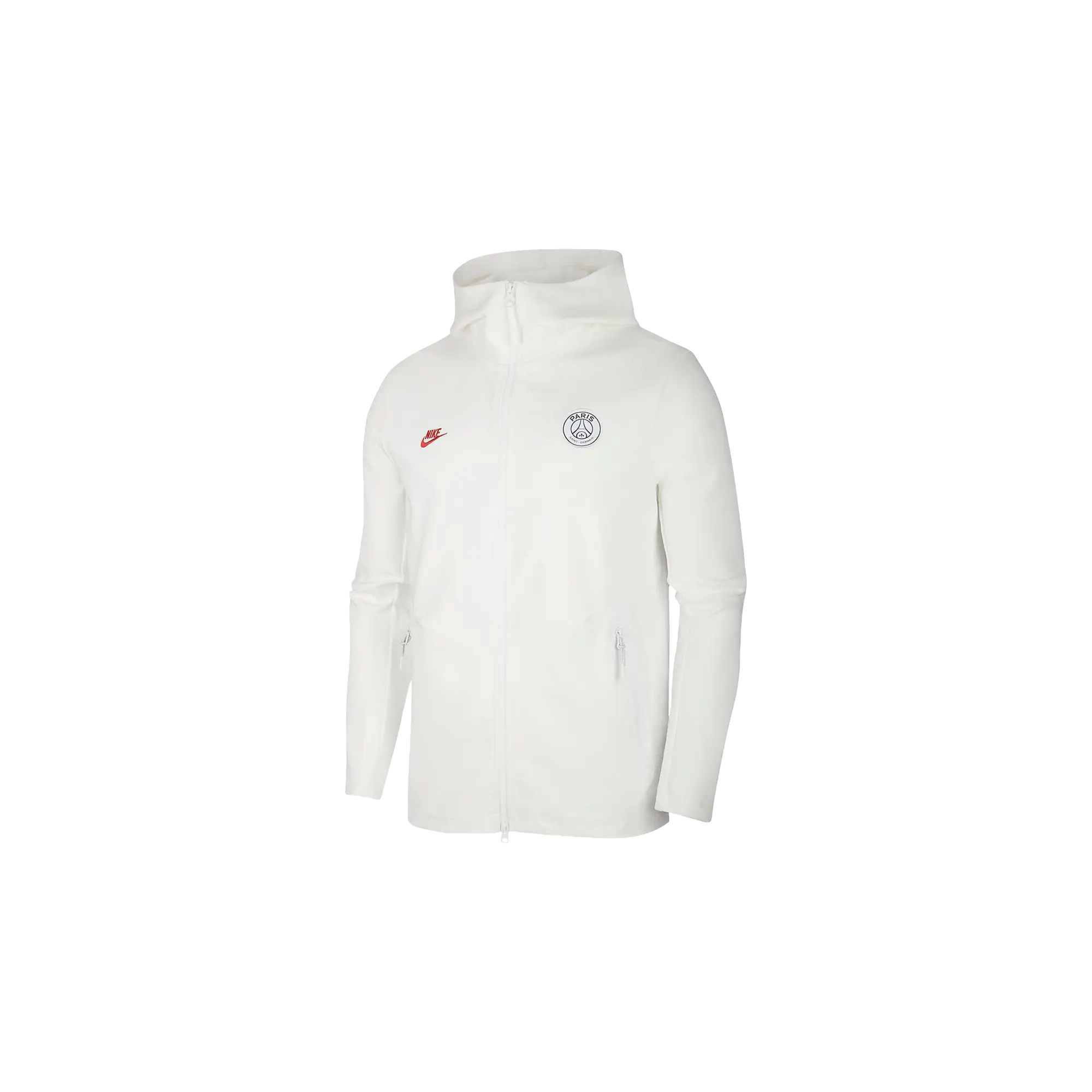 Sportswear Tech Fleece Full-Zip Hoodie "White / University Red" CI2131 104