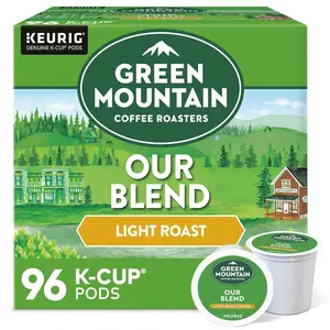 Green Mountain Coffee Roasters, Our Blend Coffee, Single-Serve K-Cup pods, Light Roast, 96 Count