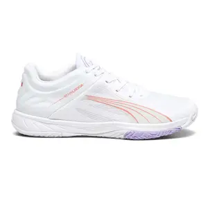 PUMA Womens Accelerate Turbo Court Volleyball Sneakers Shoes - White