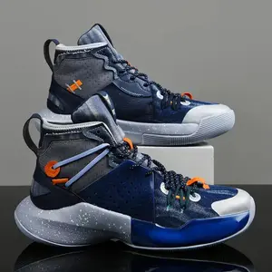 Large size-Summer fashion mid top sports shoes, breathable, shock-absorbing, non slip basketball shoes