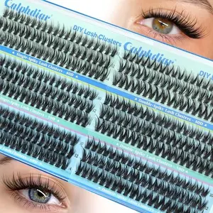 Wispy Lash Clusters 10 12 14mm Eyelash Clusters Short Natural Cluster Eyelash Extensions 40D 50D 60D Individual Lashes Clusters 360pcs Fairy Lash Extension CC Curly DIY Eyelashes Clusters by calphdiar