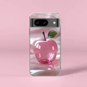 Pink crystal fruit for【Google Pixel 8】light luxury electroplated glass case, making you different---975