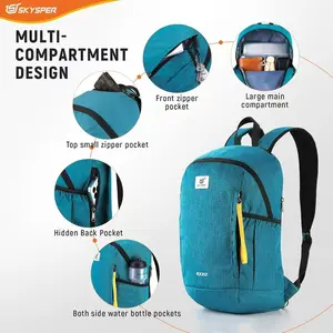SKYSPER 20L Unisex Lightweight Waterproof Backpack - Daypack for Travel, Hiking