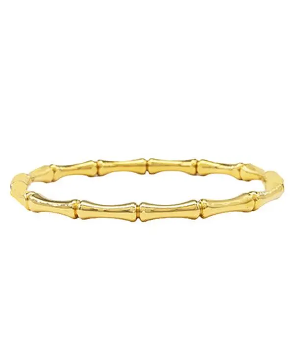 Bamboo Bangle Eco Friendly Stainless Steel Nature Inspired Jewelry