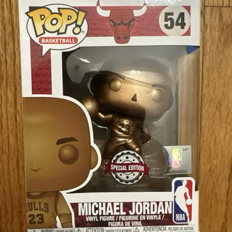 Funko Pop NBA MICHAEL JORDAN 54 SPECIAL Chicago Bulls Basketball Vinyl Gold