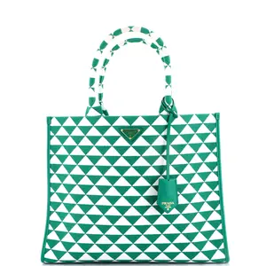 Pre-owned PRADA Jacquard Tote Bags REBAG Symbole Shopper Tote Large by Rebag