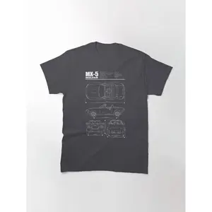 Miata Blueprint NB White Classic T-Shirt