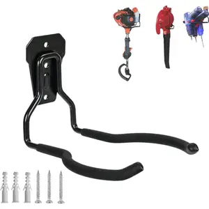 Garden Power Tool Hanger, String Trimmer Bracket, Weedeater Hanger for Garage Wall, Weed Trimmer Wall Mount, Weed Wacker Storage Hook for Brush Cutter