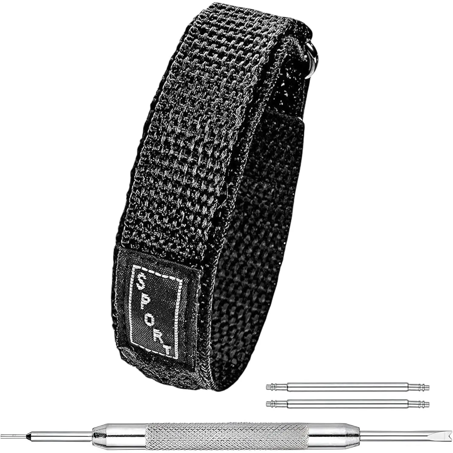Sporty Nylon Watch Band | Waterproof Velcro Quick Release Watch Bands |Lightweight & Adjustable Watch Straps for Men |Replacement Watch Band Compatible with Regular & Smart Watches