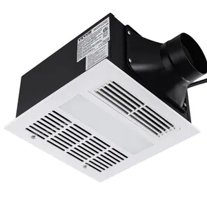 VEVOR Bathroom Exhaust Fan, 1500W Heating, 110 CFM High-Efficiency Ventilation, 1.5sones Low Noise Operation, Energy-Saving Bathroom Ceiling Fan, For Various Ceilings