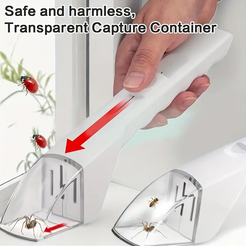 Product Introduction of 1-Pack Handheld Insect Trap Releaser, Portable Insect Catcher, Quick Release, Pest Control Tool for Home and Garden, No Batteries Required 10
