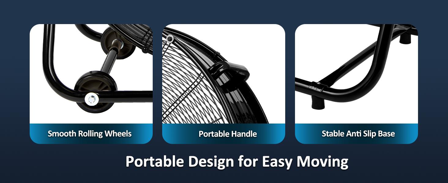 30 Inch High Velocity Drum Industrial Fan, 13000 CFM 3-Speed Air Circulation Fan for Garage, Warehouse, Workshop, Factory and Basement,dorm essentials,home essentials