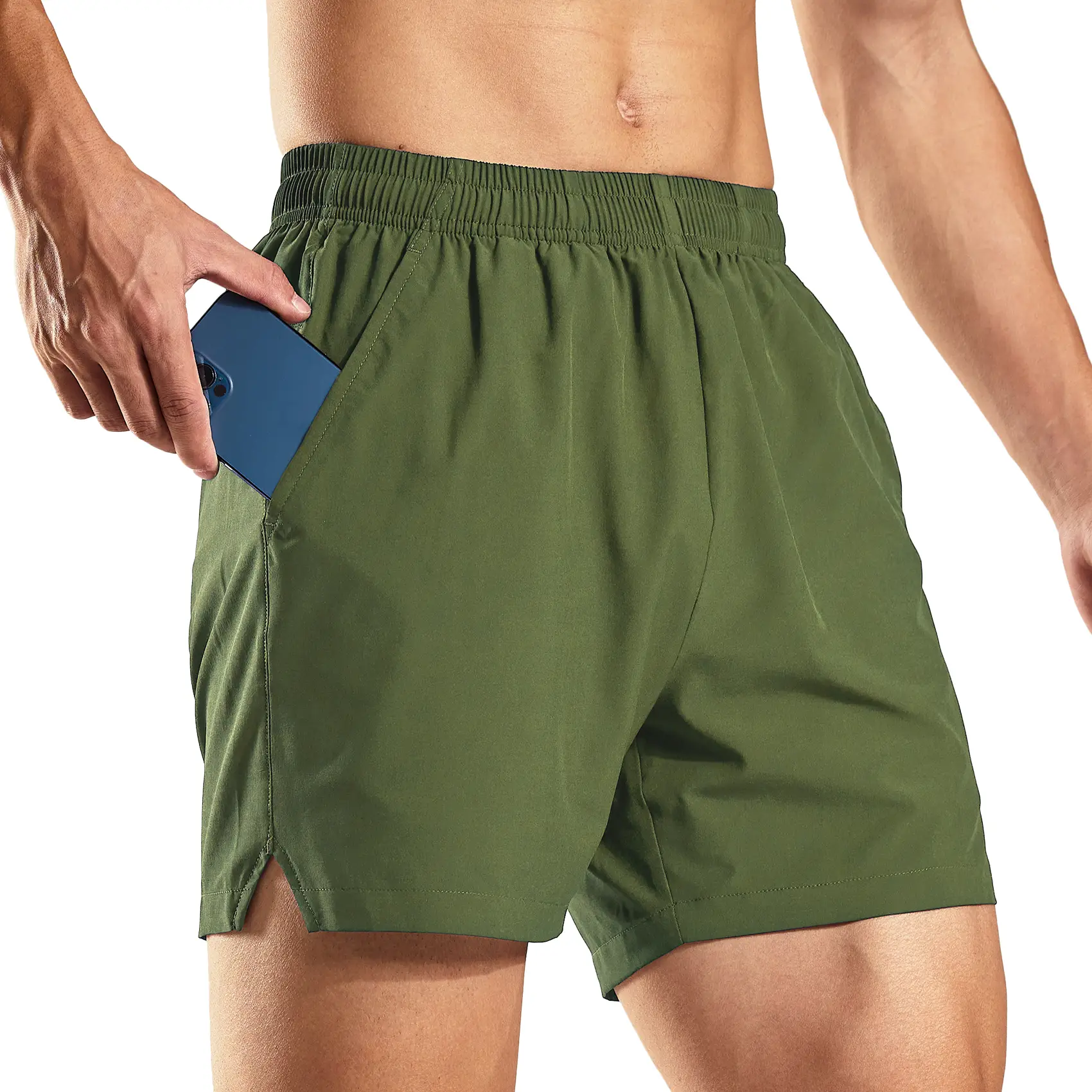 Haimont Men's Casual Comfy 5‘’ Dry Fit Athletic Shorts, Water Resistant Lightwei...