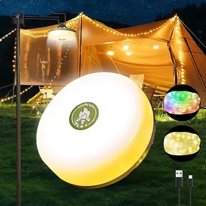 Gifts for Women Outdoor String Lights, 5 Lighting Modes - Quick 30-Second Recovery, Durable & Waterproof - USB Rechargeable Portable Camping Lights, Perfect for Camping/Yard/Tent and Holidays