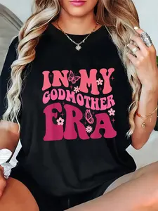 100% Cotton In My Godmother Era Retro Godmom Mother Proposal T-Shirt