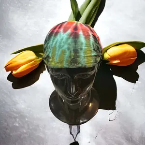 Tie Dye Spandex Handmade Wrap Bandana Handmade in Nepal.