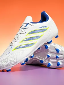 Men's Long Stud Soccer Shoes, High Elastic Breathable Tpu, Anti-Slip Sole, Professional Training, Youth Adult Match Sports Shoes, Football Boots