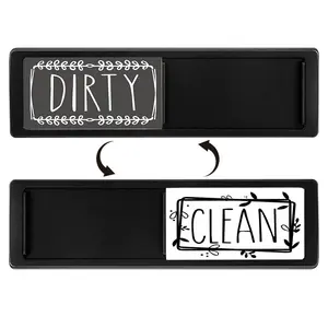 Luxury Slide Cover Dishwasher Status Indicator, Easy Switch Clean/dirty, Marble Pattern, No Drilling, Multiple Colors, Kitchen Essential