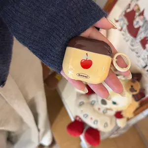Cherry Earphone Case for Apple AirPods Pro 3/2/4, Fashionable Women's Simple Design, Stylish Apple Earphone Cover