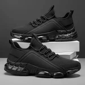 CORASUN 2026 Spring Summer men's new breathable sports and leisure shoes, lightweight running shoes, thick soled skateboarding shoes, black driving shoes Gymshoes High Top Sneakers