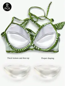 Women's Silicone Bra Inserts Reusable Padding For Swimsuit Bikini Bra And Everyday Wear