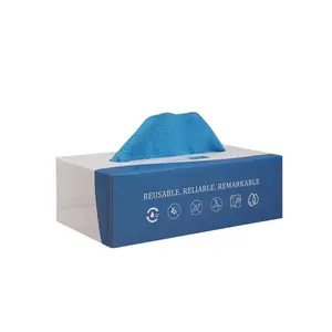 NT Dreams 8'' x 8'' x 20 Pieces/Box Reusable Microfiber Cleaning Cloths Compact Powerful Eco-Safe Super Absorbent Lint-Free Durable Versatile for Kitchen Home Cleaning Smooth