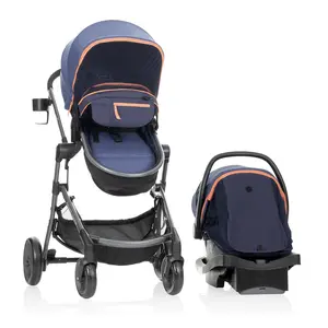 Pivot Vizor Travel System with LiteMax Infant Car Seat (Promenade Blue)