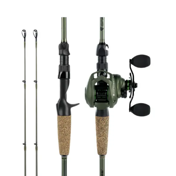 KastKing Spartacus II Twin-Tip Fishing Rod and Reel Combo, Casting Combo, Fishing Poles and Reels Combo, KastFlex IM6 Graphite Blanks, 2-Piece Rods with Extra Tips