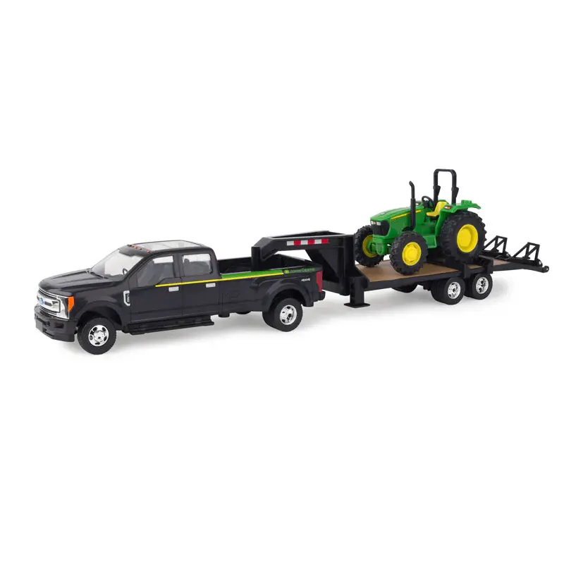 ERTL John Deere 1:32 Scale 5075E Tractor w/ Ford F-350 Pickup and 5th Wheel Trailer